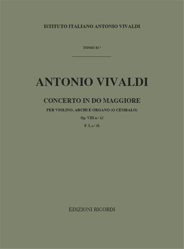Concerti Per Vl., Archi E B.C.:
